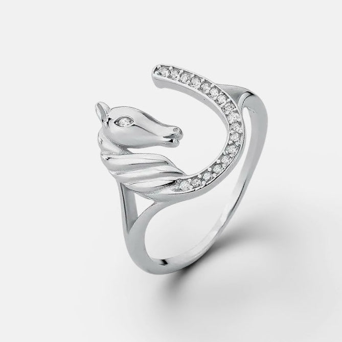 Horse zirconia Ring [Villa Valentina]