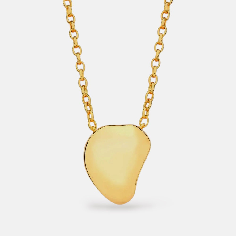Smooth Geometric Necklace – Minimalist Jewellery