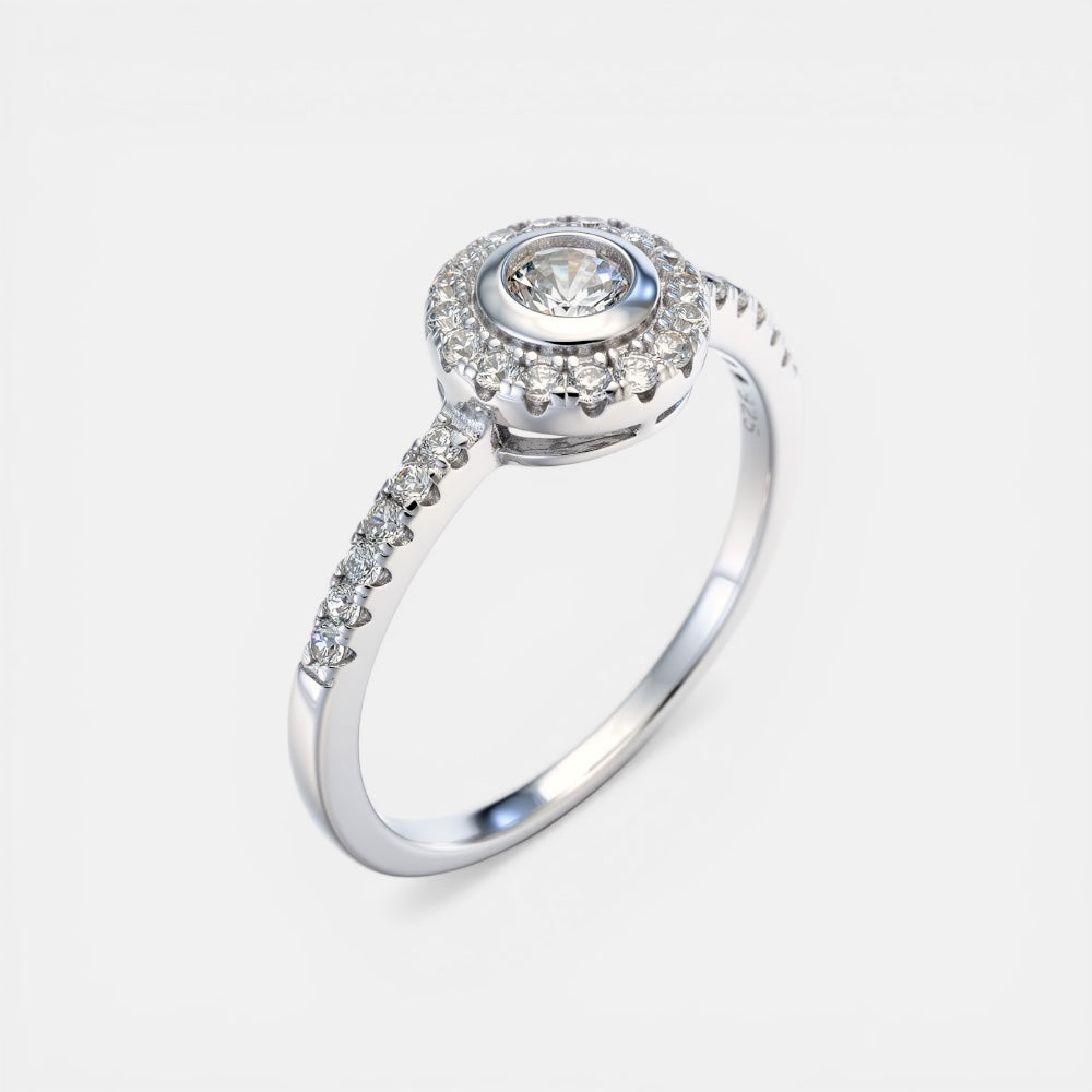 Elegant Solitaire Zirconia Ring