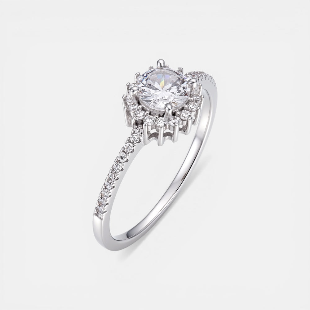 Solitaire Zirconia Ring