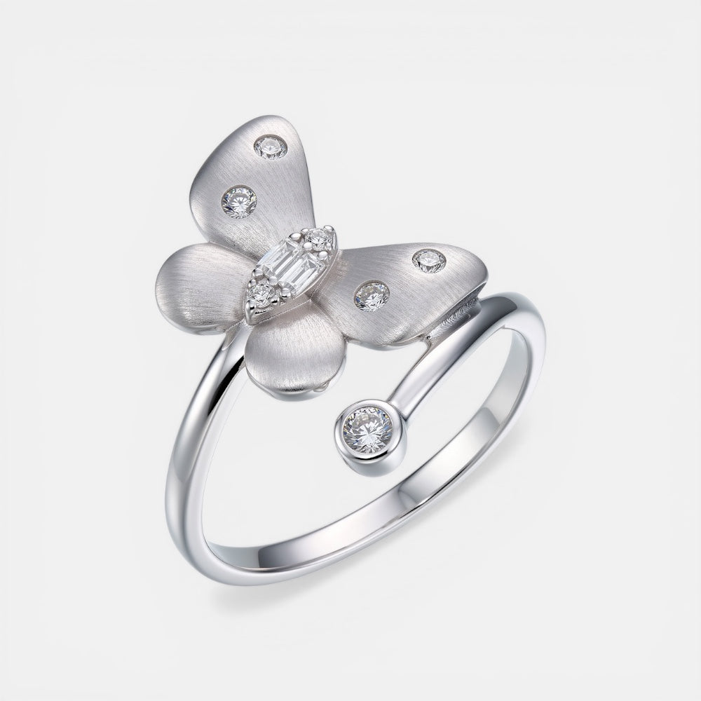 Butterfly Zirconia Ring