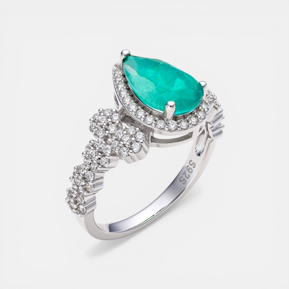 Tourmaline Teardrop Ring