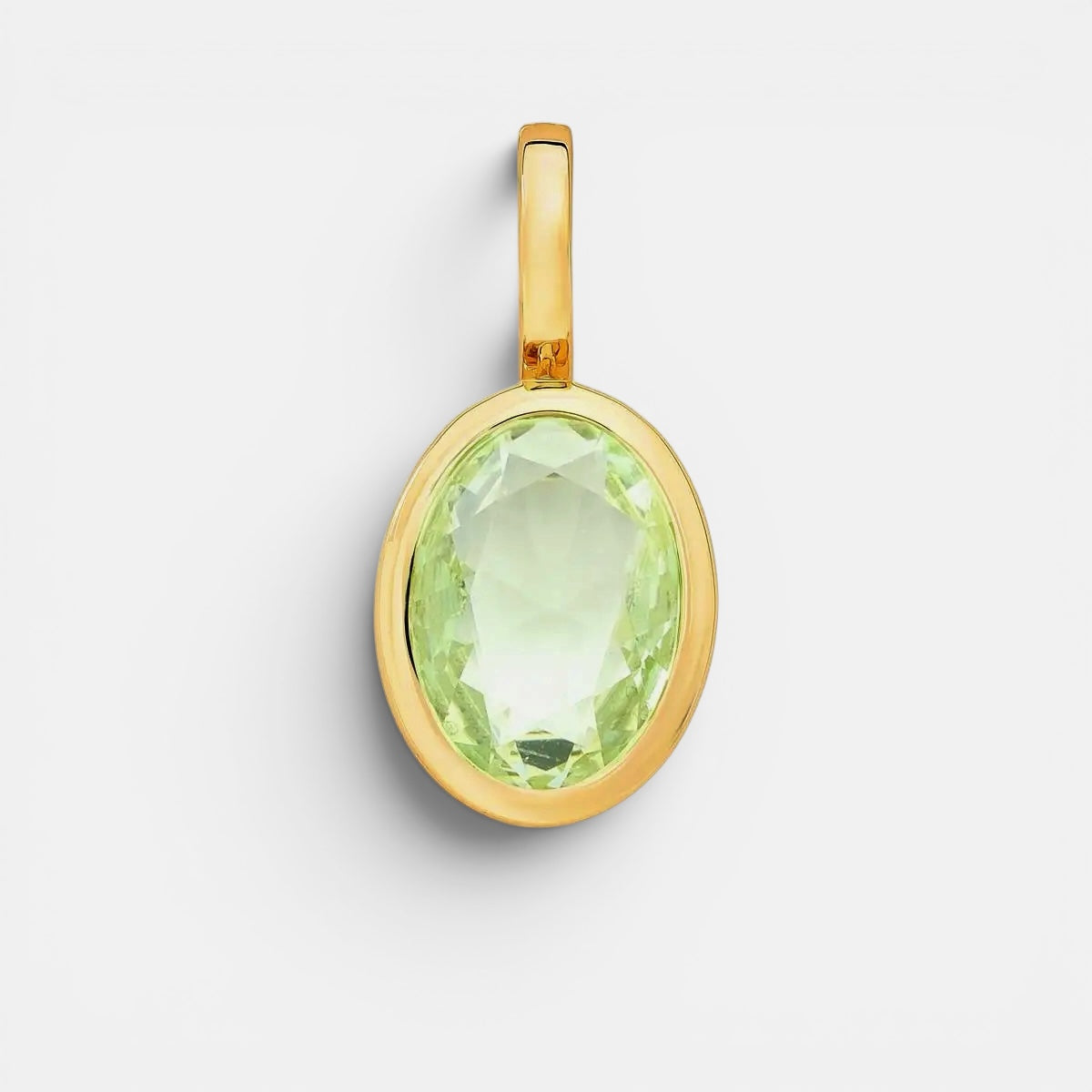 Crystal Oval Charm Pendant [Villa Valentina]