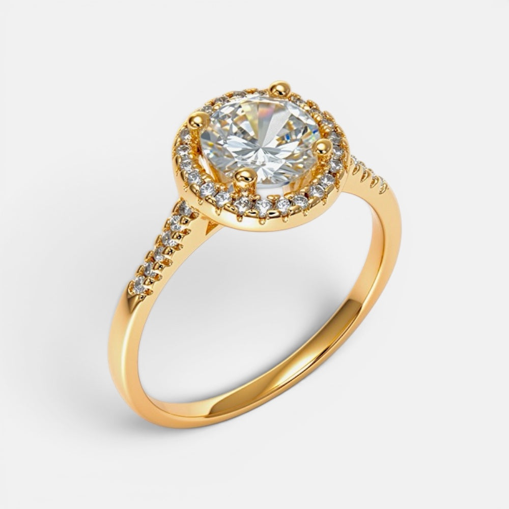 Round Zirconia Ring [Villa Valentina]