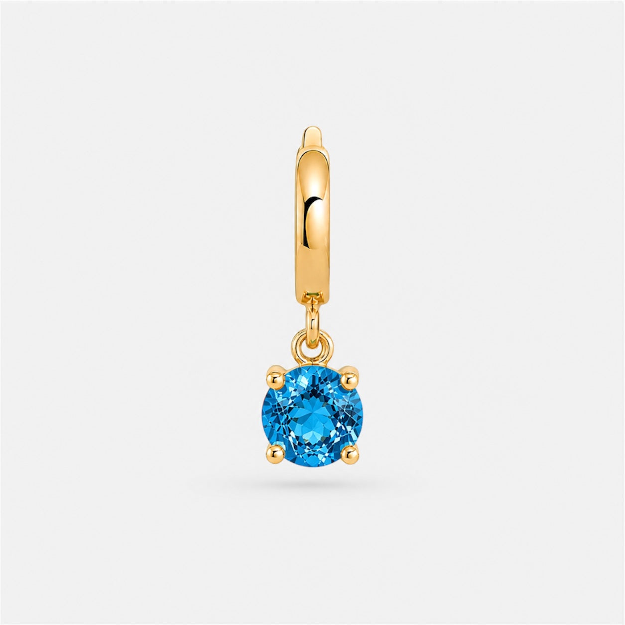Sapphire Birthstone Charm gold Plated [Villa Valentina]