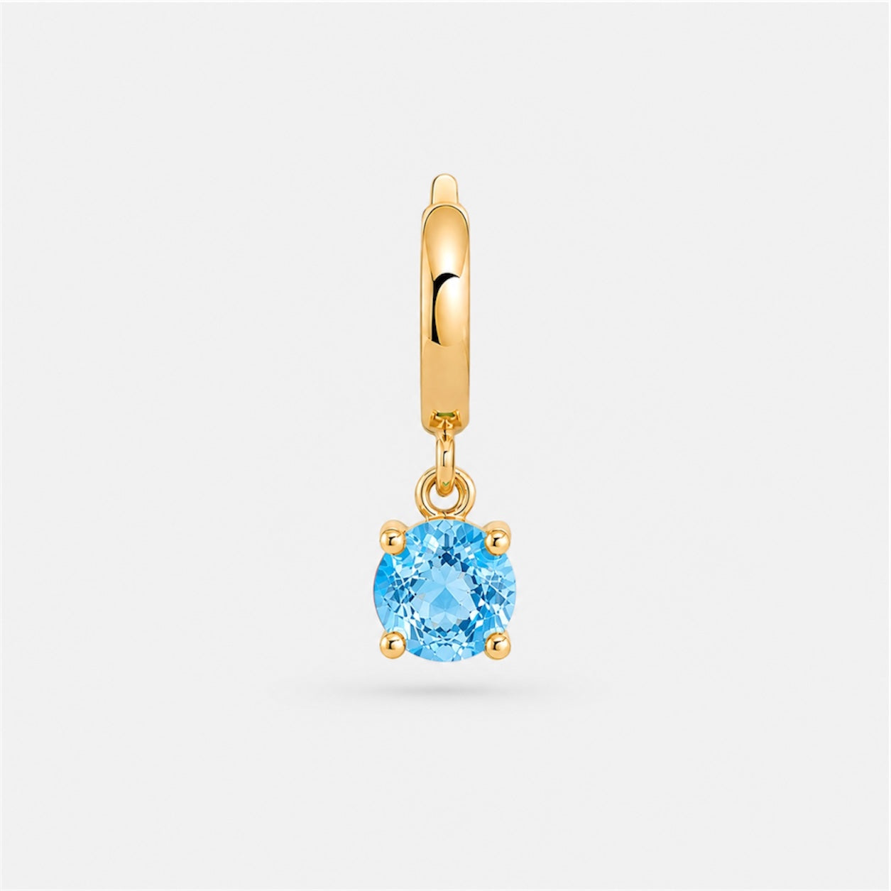 March Birthstone Charm gold Plated [Villa Valentina]