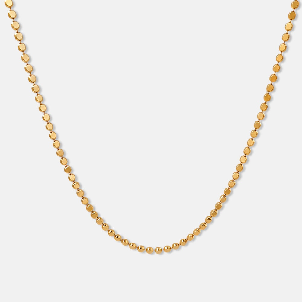 Gold Plated Minimal Chain Necklace [Villa Valentina]