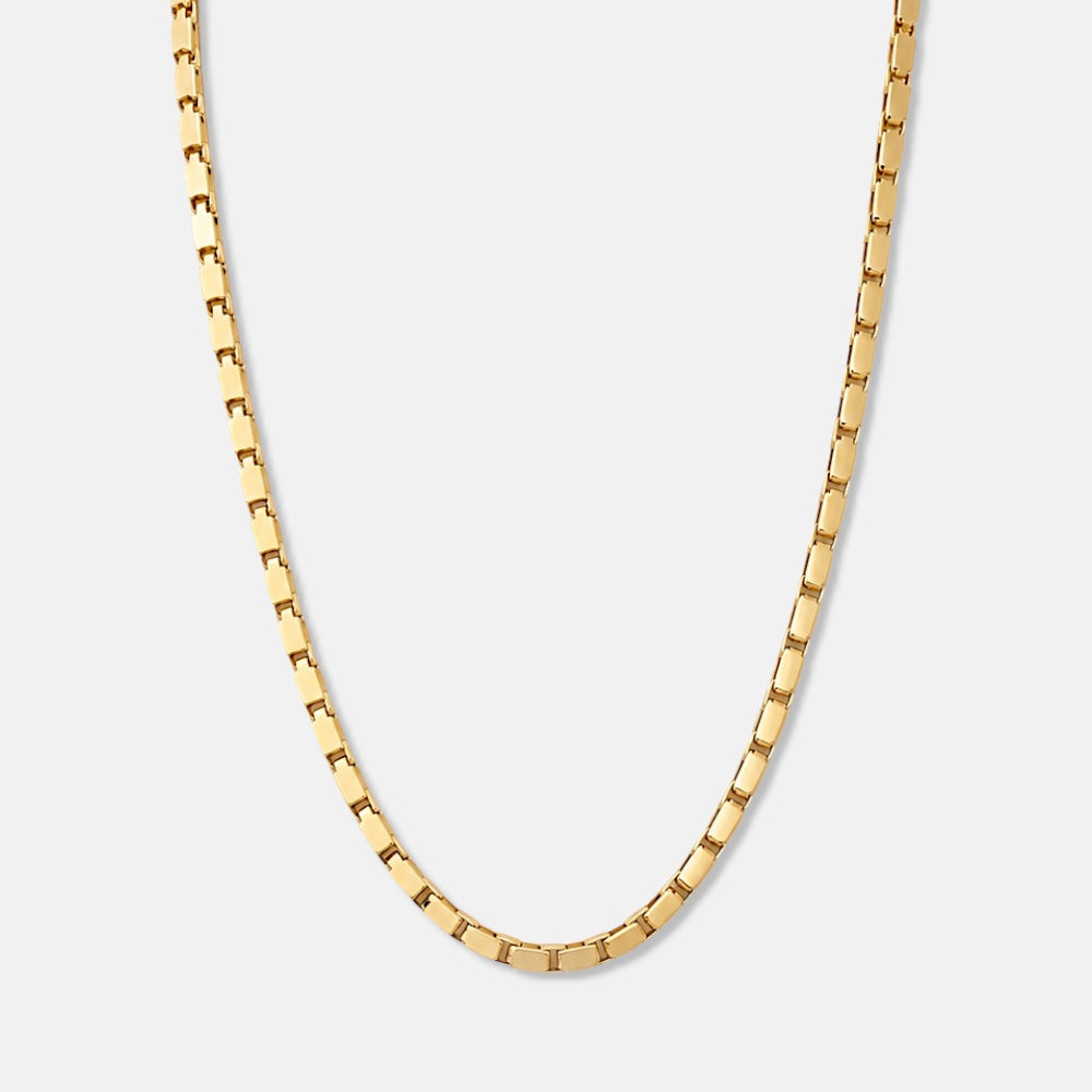 Gold Plated Minimal Chain Necklace [Villa Valentina]