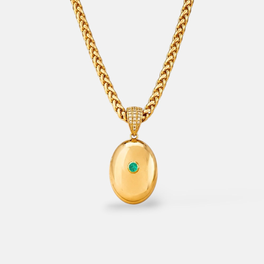 Oval Tourmaline Necklace [Villa Valentina]