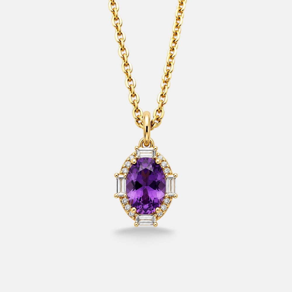 February Birthstone Necklace [Villa Valentina]