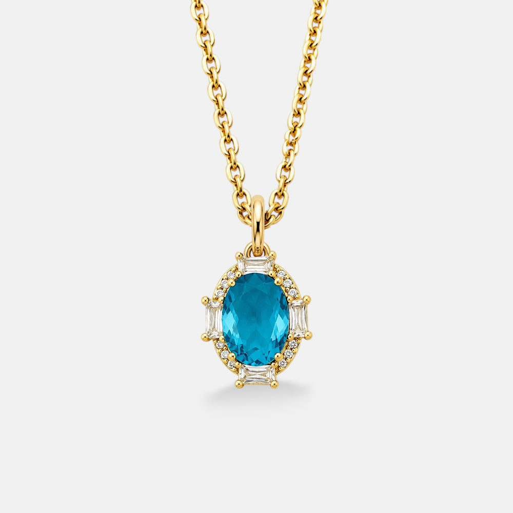 March Birthstone Necklace [Villa Valentina]