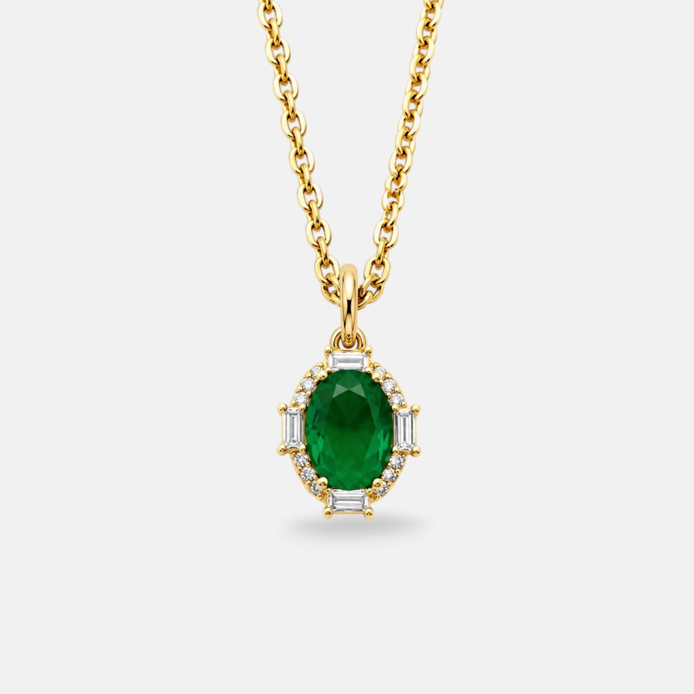 May Birthstone Necklace [Villa Valentina]