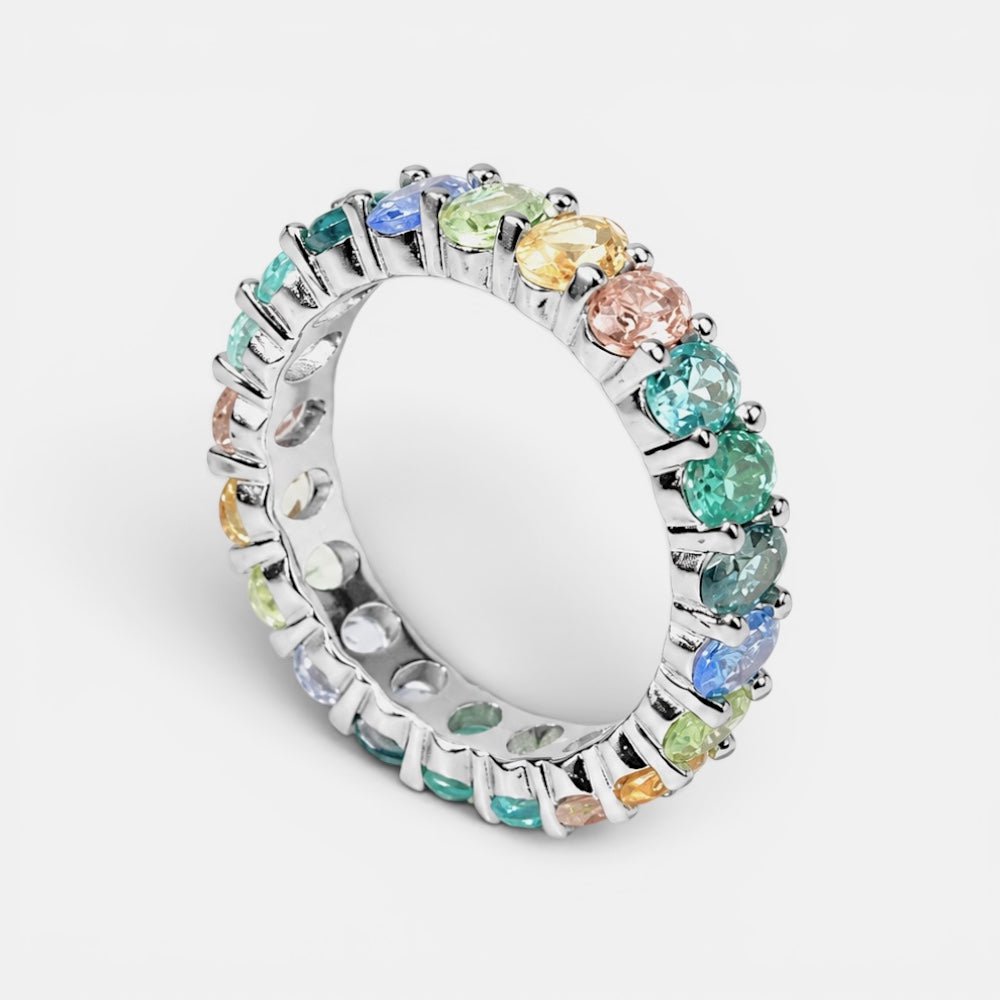 Colourful crystal ring [Villa Valentina]