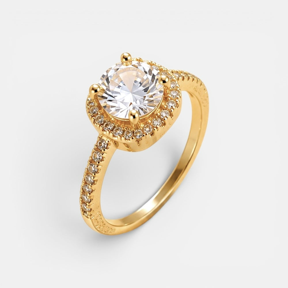 Square Luxury Zirconia Ring [Villa Valentina]