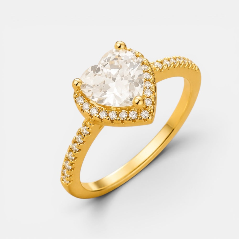 Heart zirconia ring [Villa Valentina]