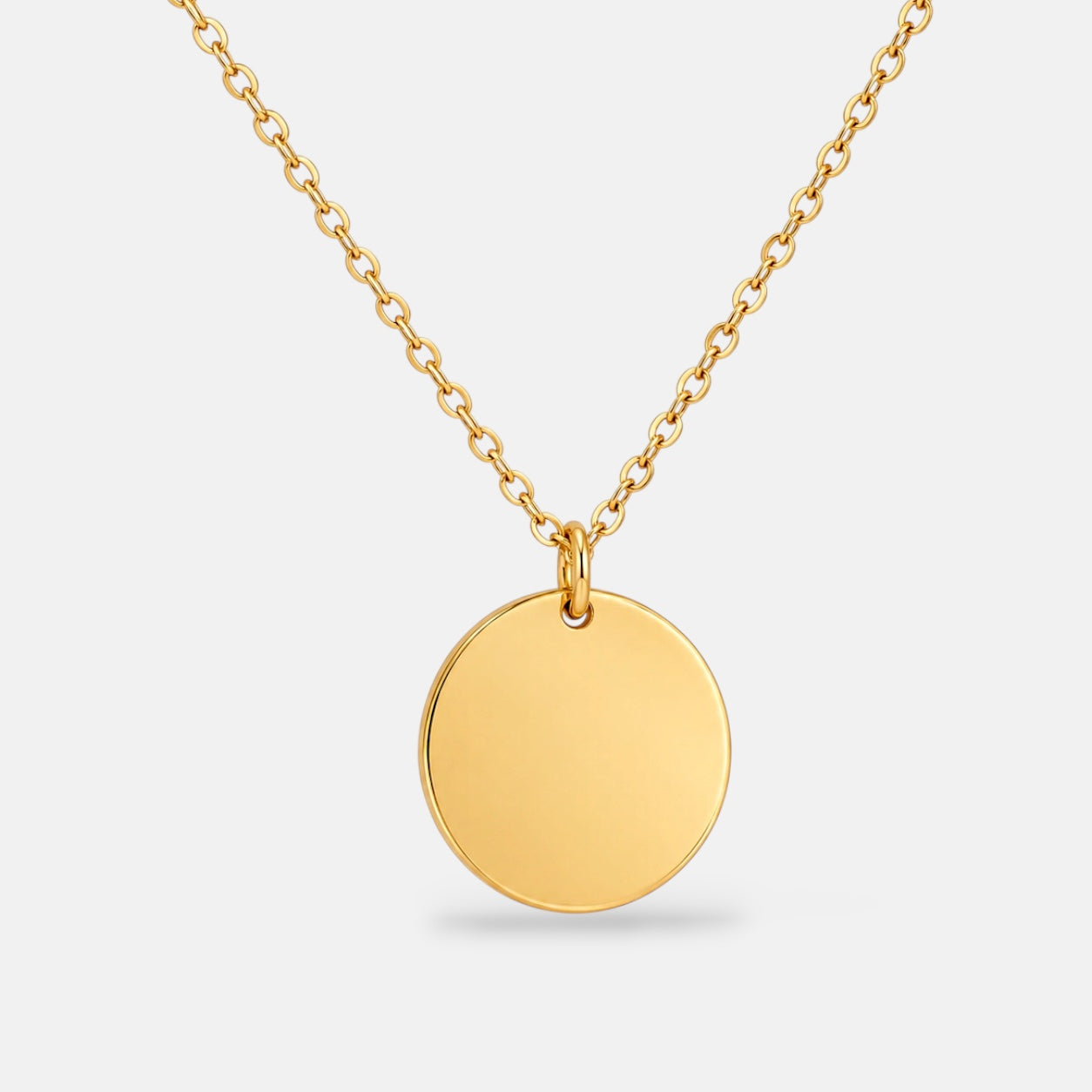 Personalised Round Pendant Necklace [Villa Valentina]