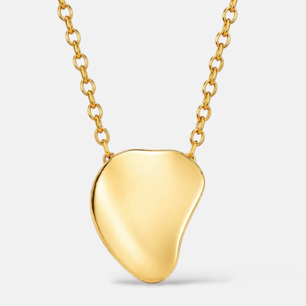 Smooth Geometric Necklace – Minimalist Jewellery [Villa Valentina]