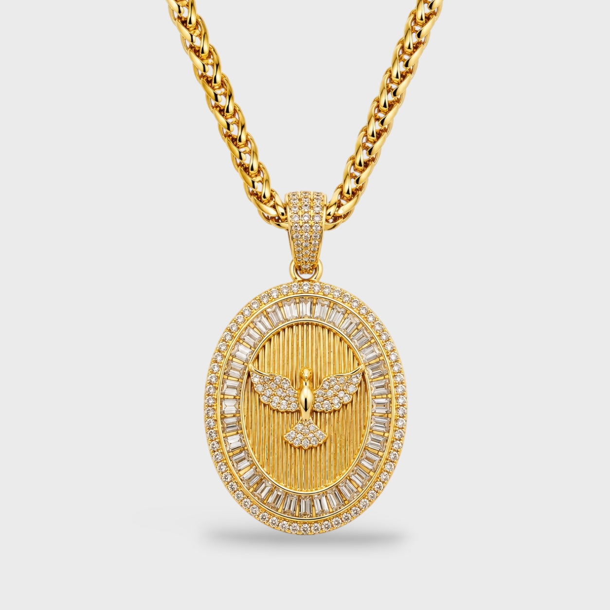 Holy spirit zirconia necklace [Villa Valentina]