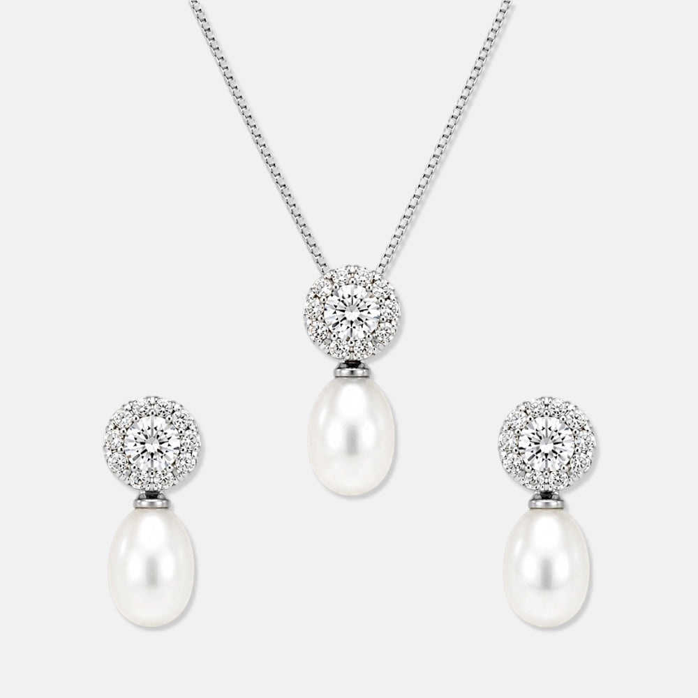Freshwater Pearl Jewellery Set for Women [Villa Valentina]