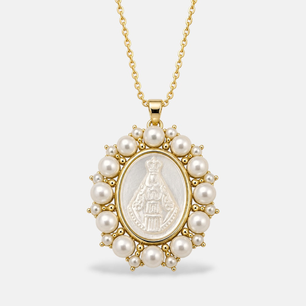 Our Lady Mother of Pearl Necklace [Villa Valentina]