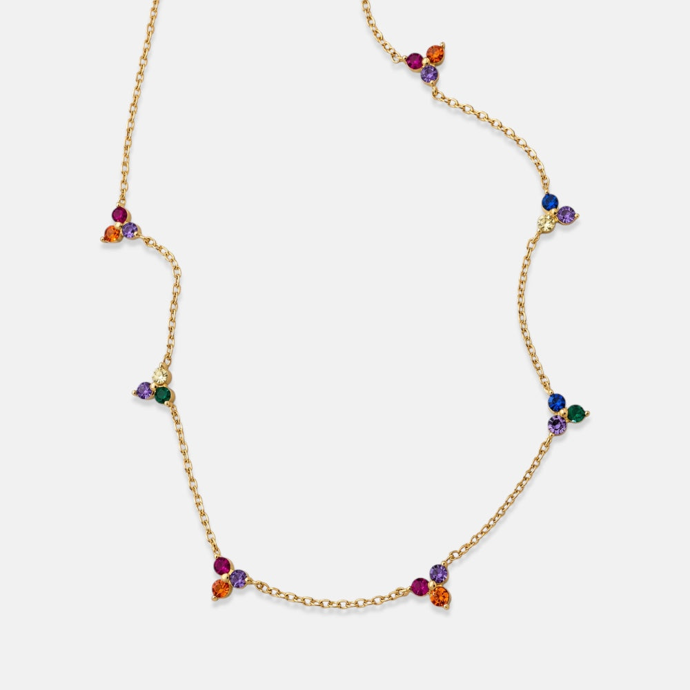 Colourful Sterling Silver Necklace [Villa Valentina]