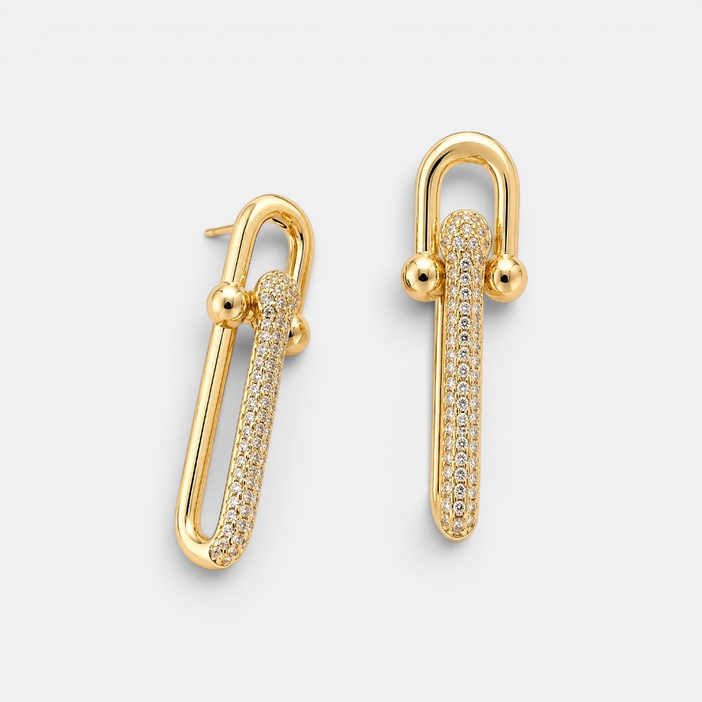 Elegant Zirconia Drop Earrings [Villa Valentina]