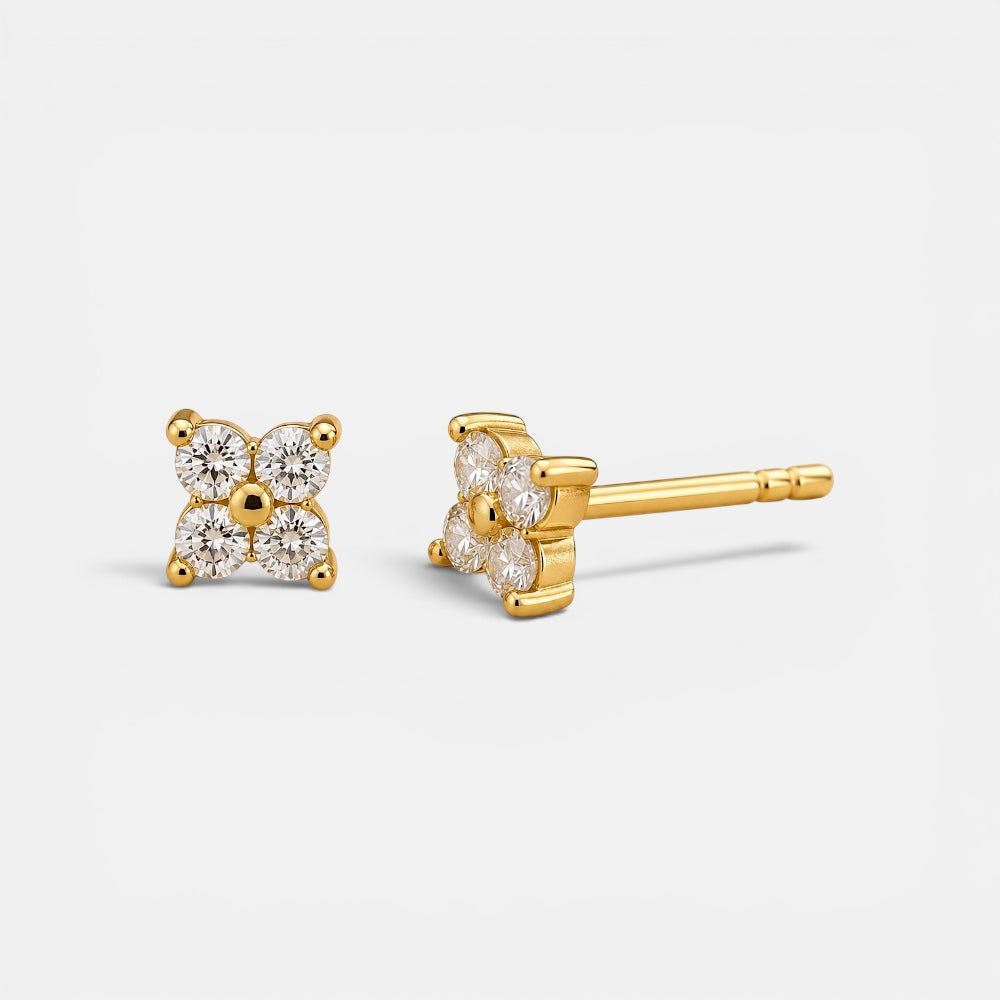 Small Flower Stud Earrings [Villa Valentina]