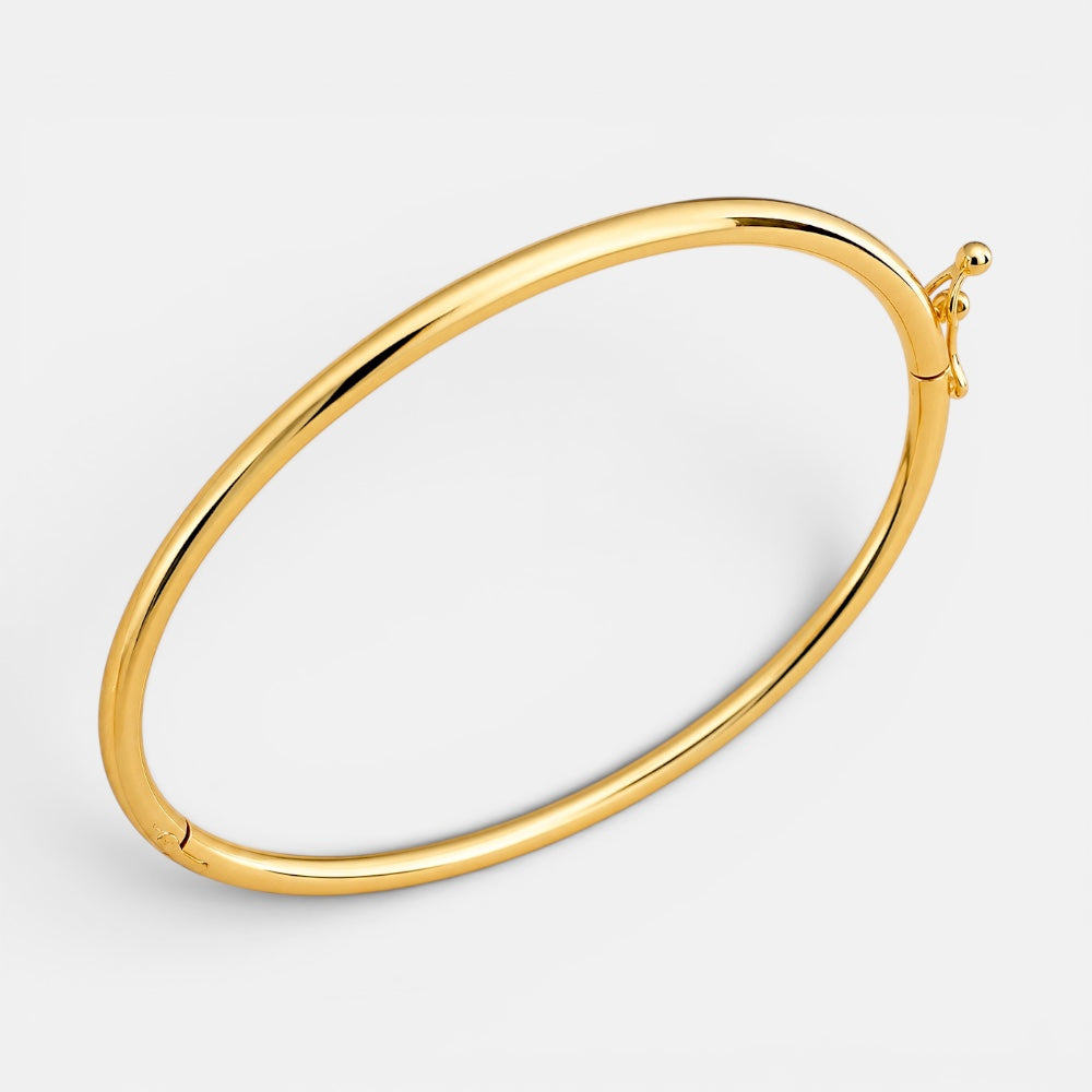 Slim Gold Plated Bangle [Villa Valentina]