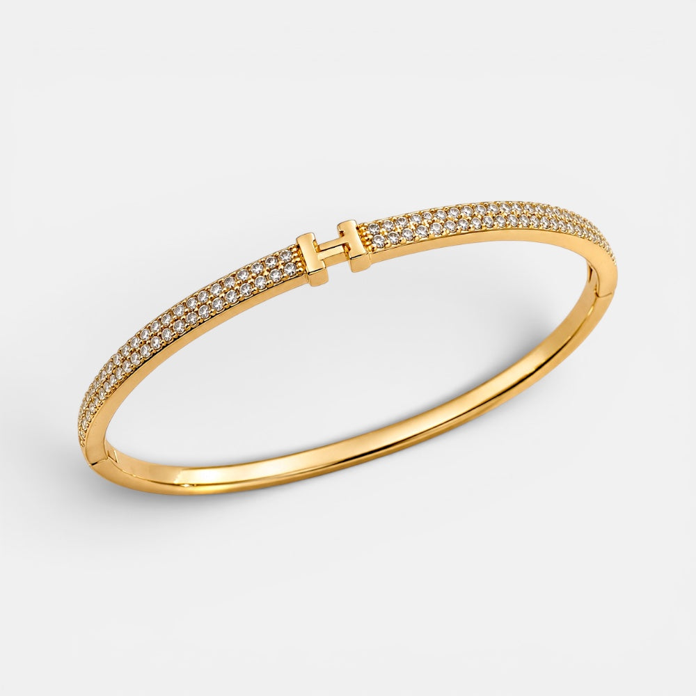 Slim Zirconia Bangle Bracelet [Villa Valentina]