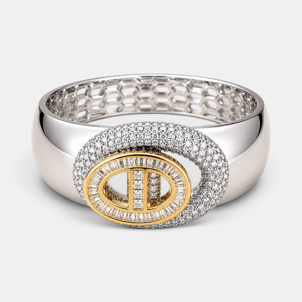 Silver Bangle with Zirconia [Villa Valentina]