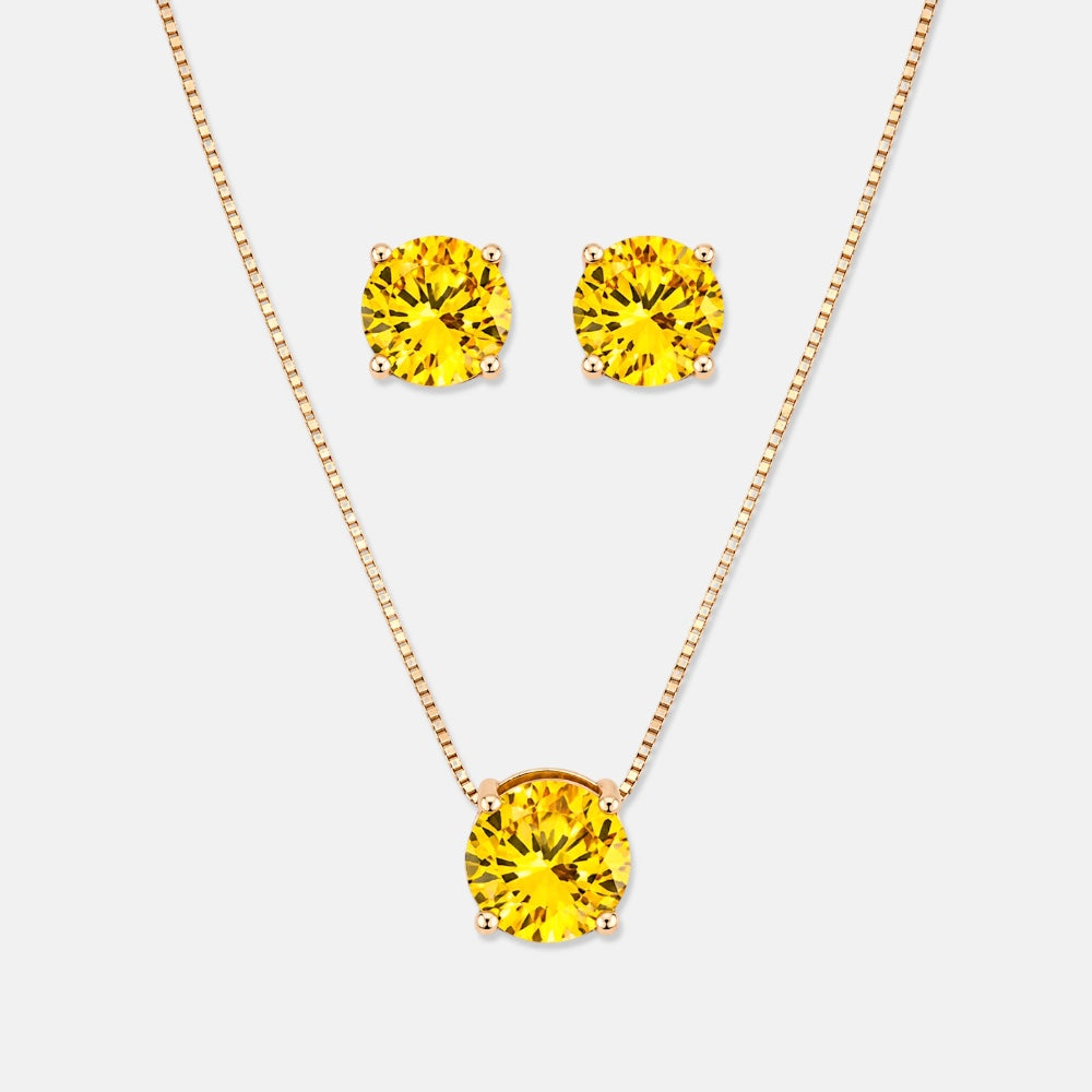 Citrine Zirconia Set [Villa Valentina]