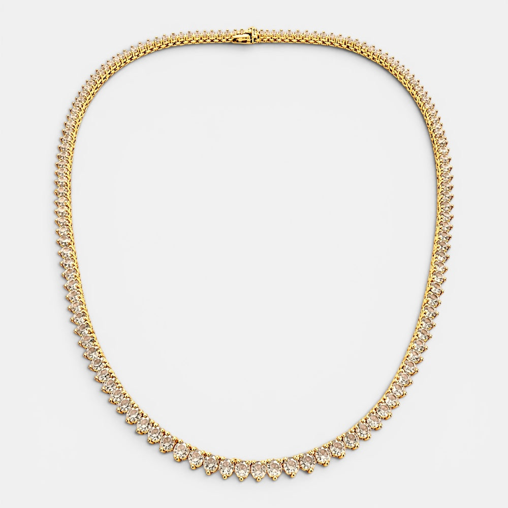 Citrine Tennis Necklace [Villa Valentina]