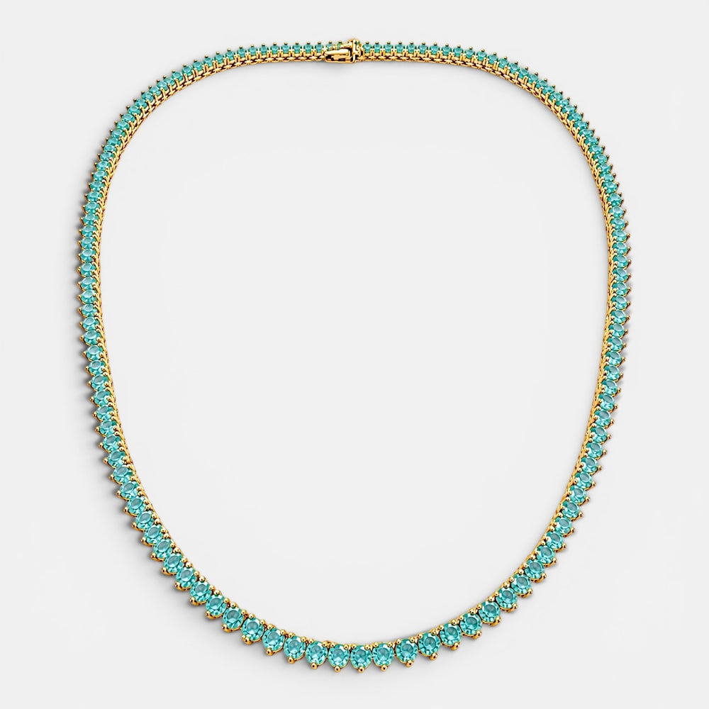 Tourmaline Tennis Necklace [Villa Valentina]