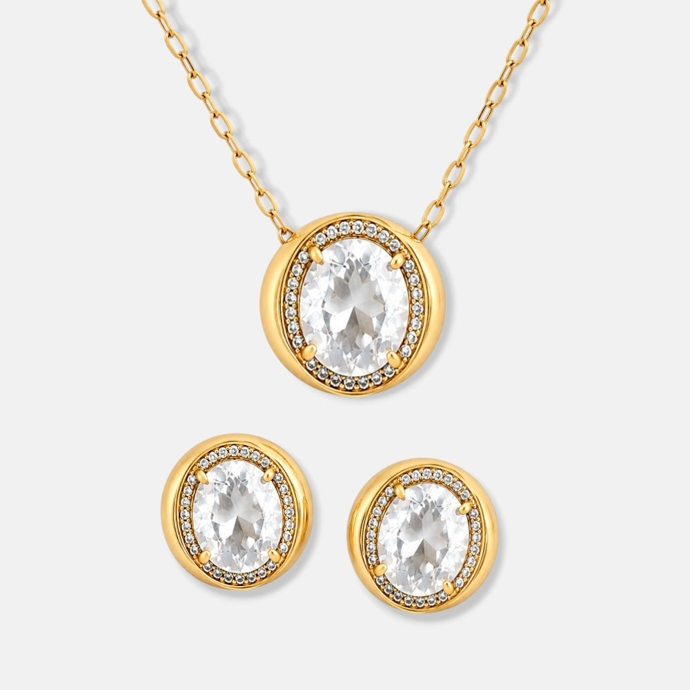 Round Zirconia Jewellery Set [Villa Valentina]