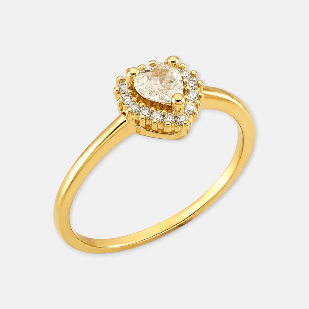 Heart Citrine Ring