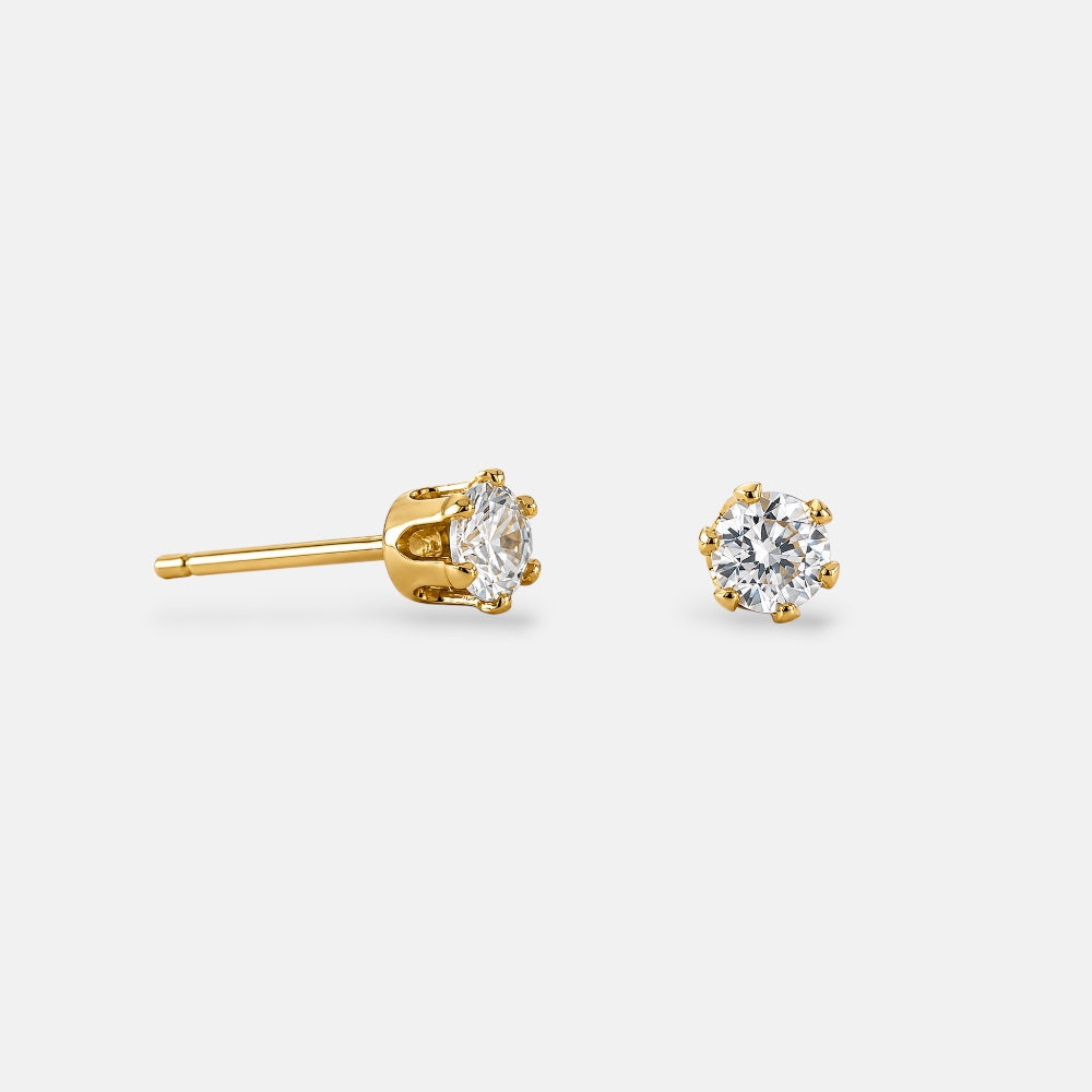 Mixed Zirconia & Shell Pearl Earrings [Villa Valentina]
