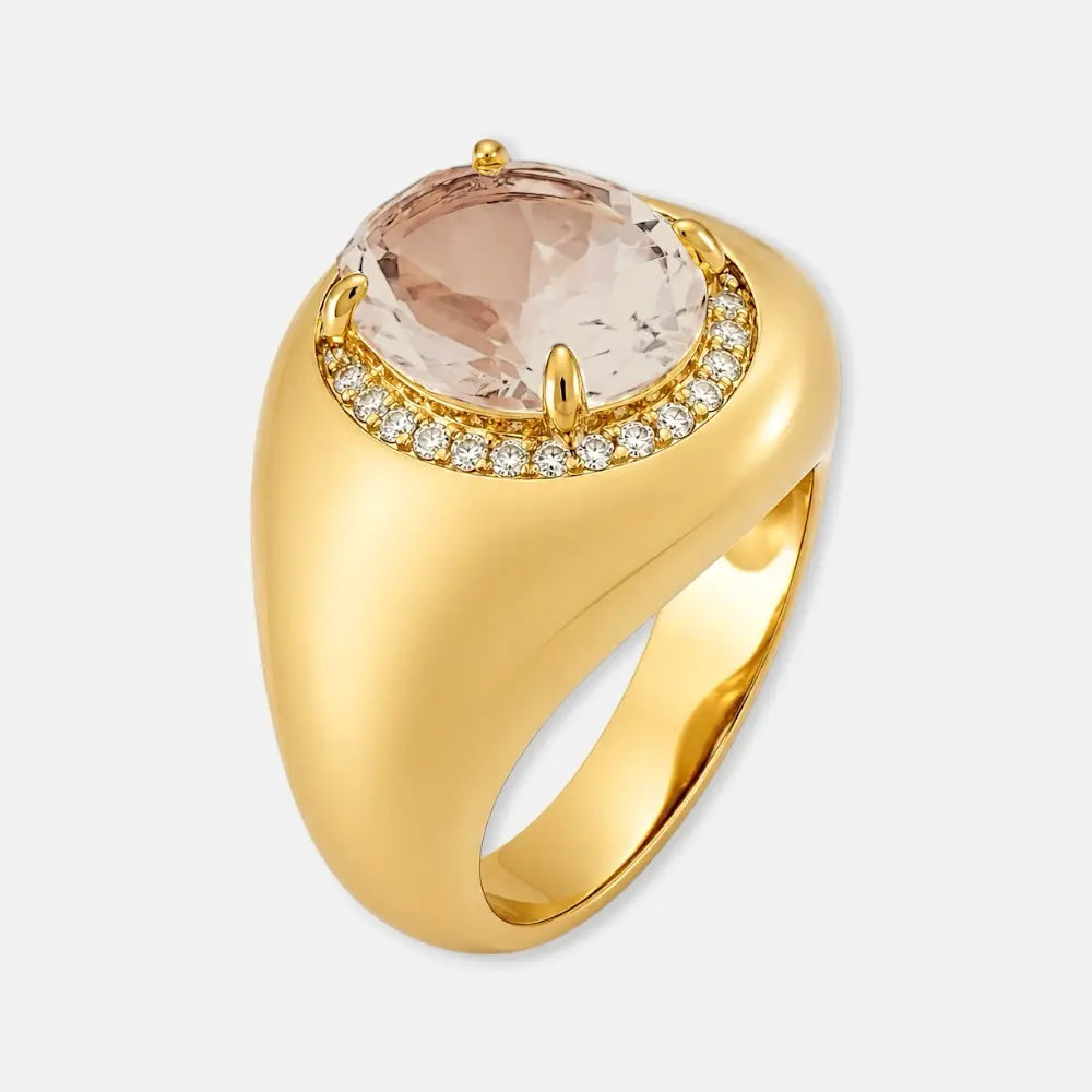 Champagne Crystal Ring