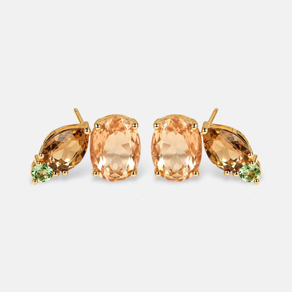 Mixed Crystal Ear Cuff