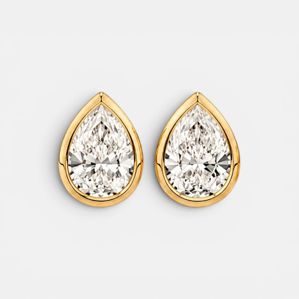 Drop Solitaire Earrings
