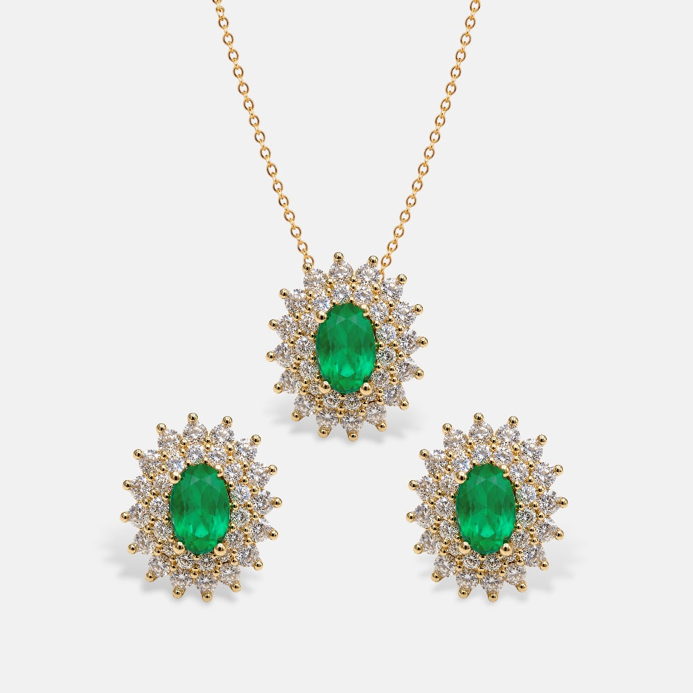Emerald Crystal Set