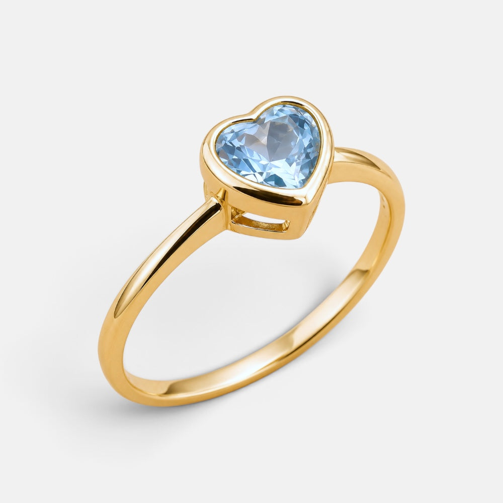 Blue Heart Ring