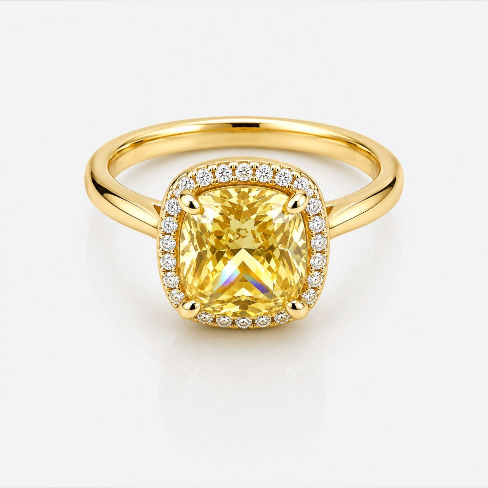 Citrine Cubic Zirconia Ring