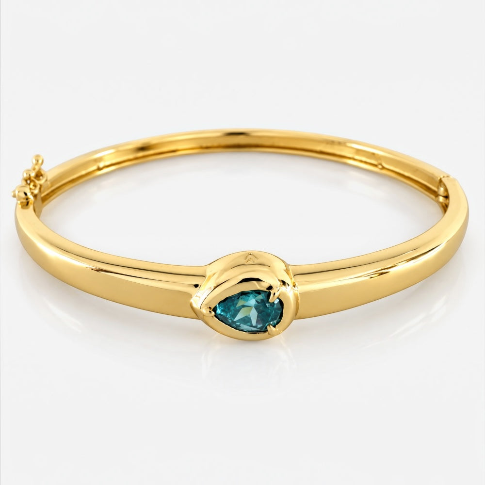 Gold June Birthstone Bangle