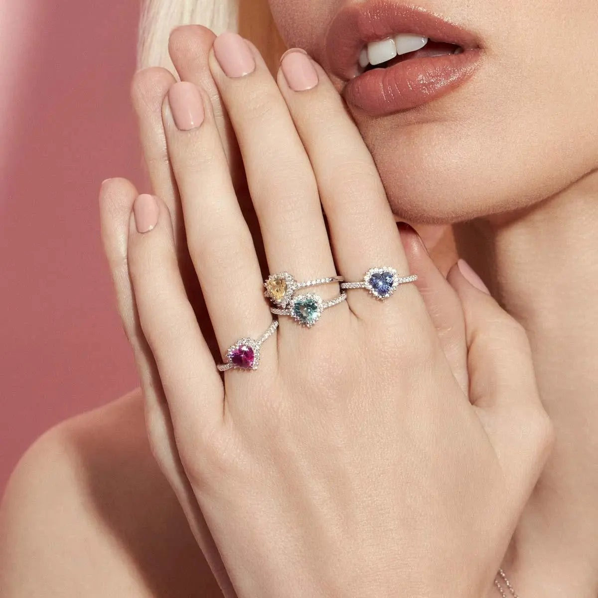 Pink Heart Ring
