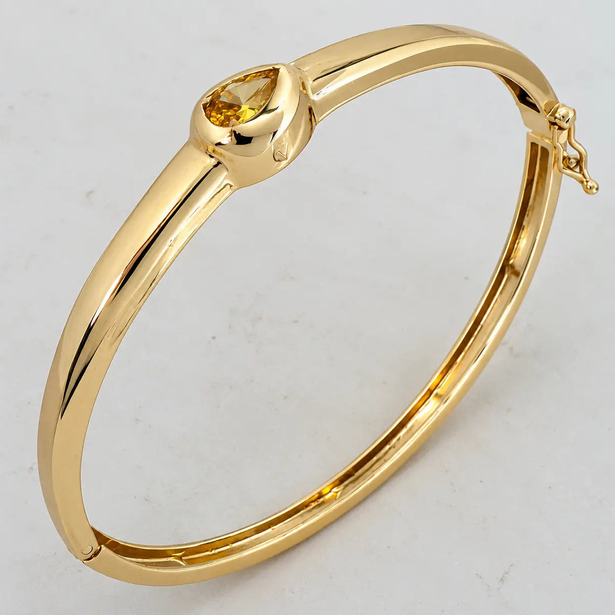 Gold November Birthstone Bangle