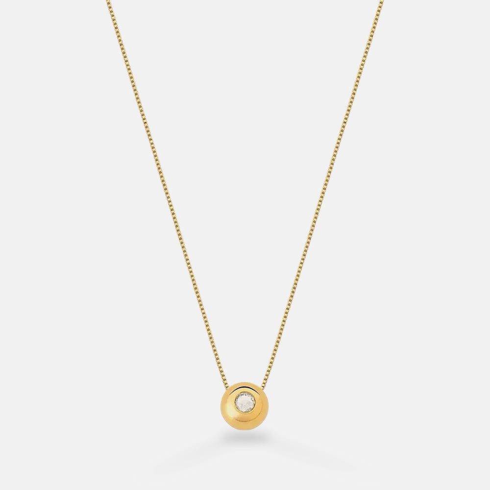 Round Cubic Zirconia Necklace