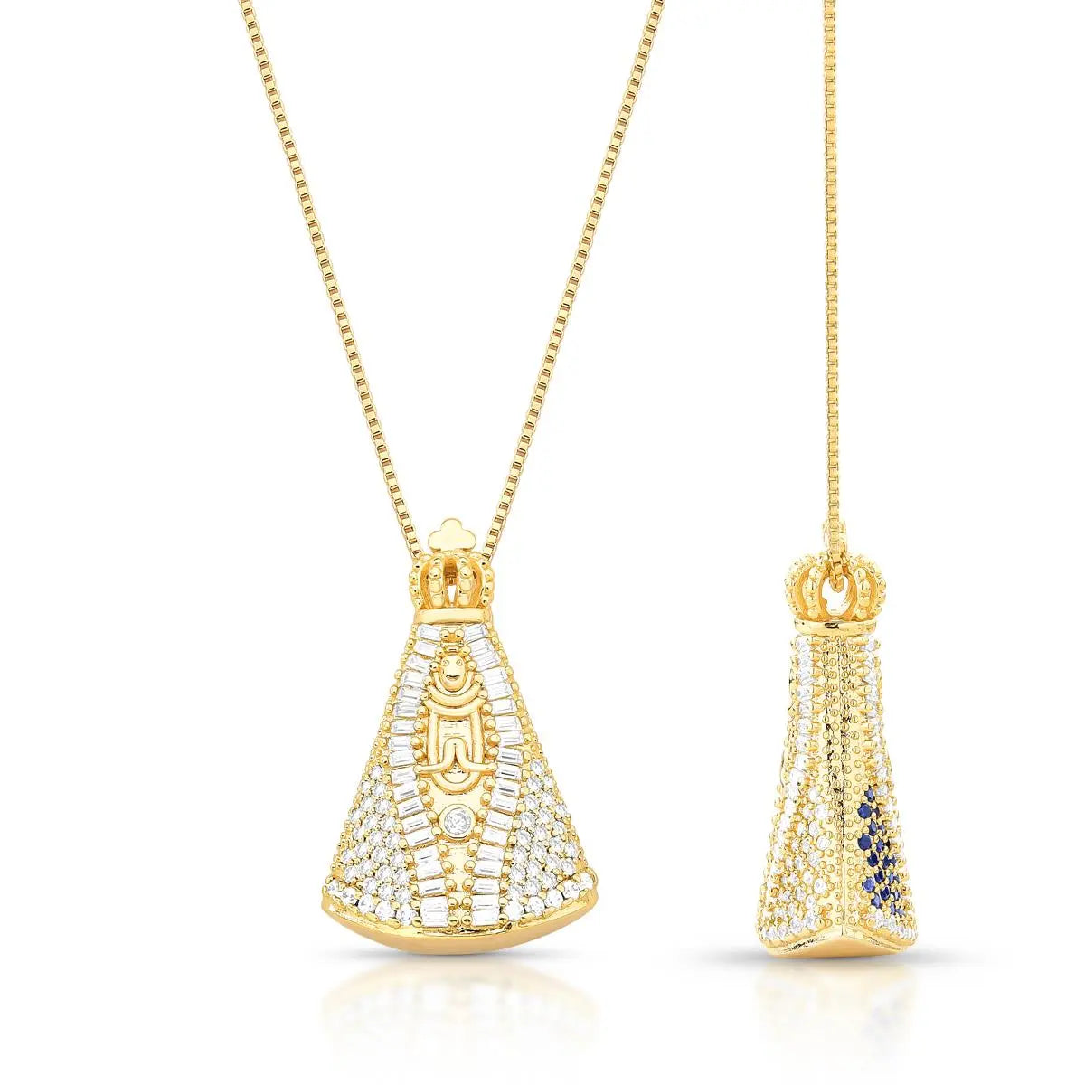 Our Lady of Aparecida Double-Sided Necklace