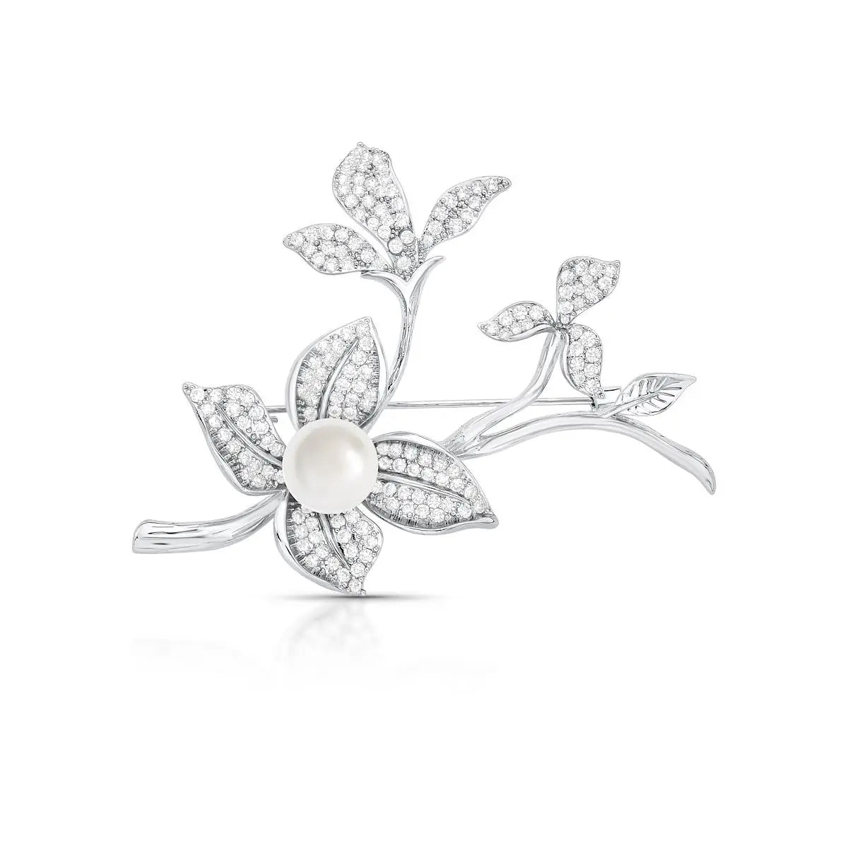 Pearl Flower Brooch