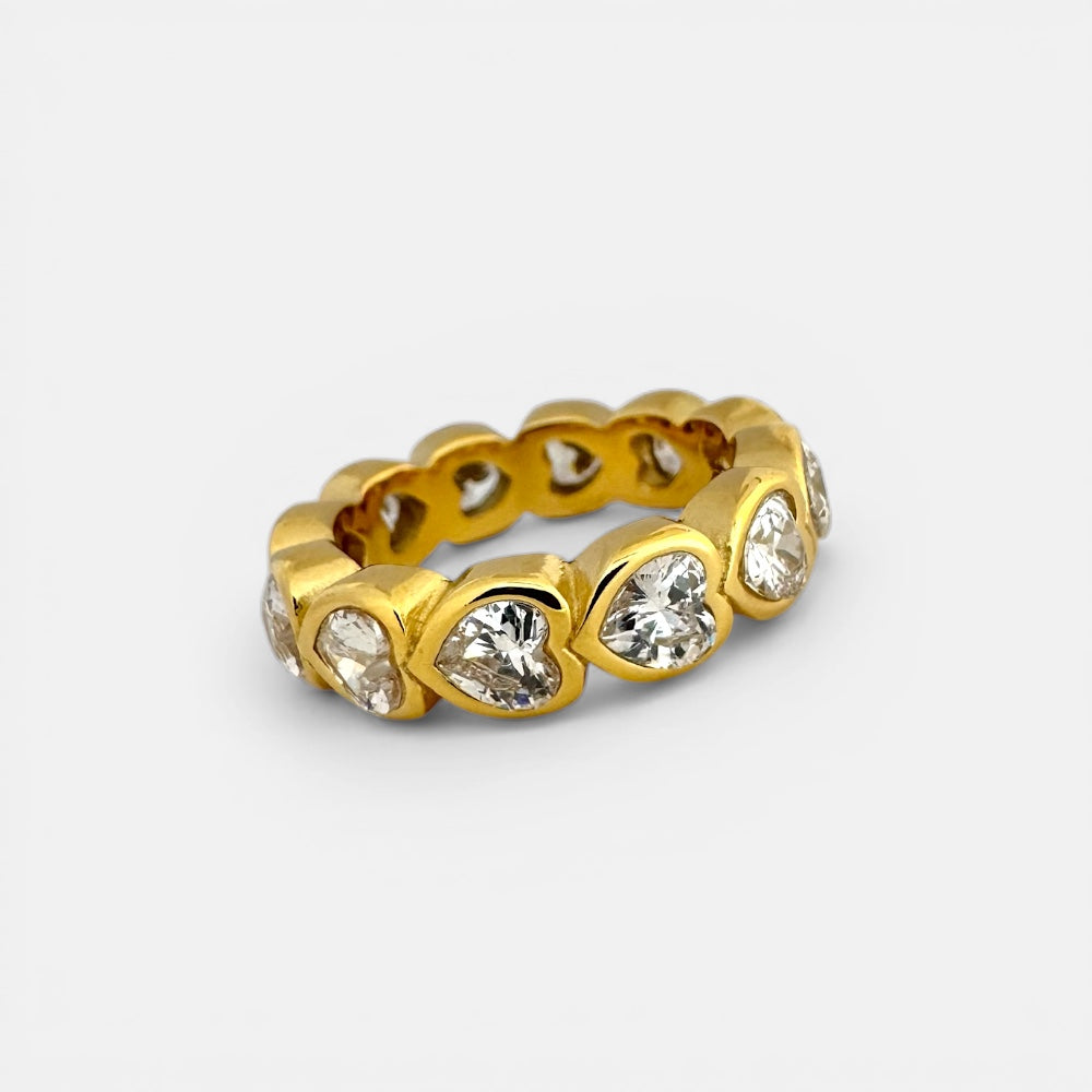 heart zirconia ring